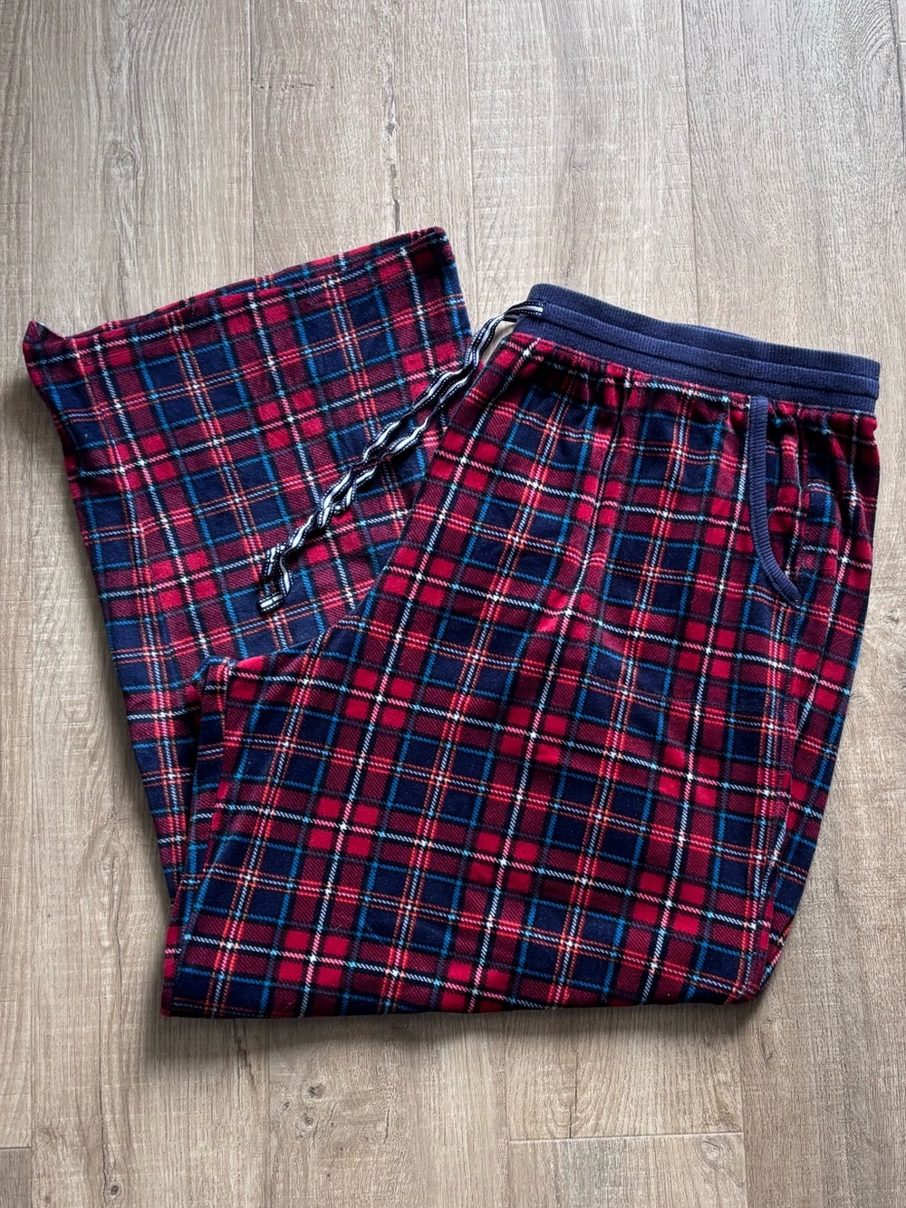 Nautica Red and Blue Plaid Pajama Pants 28”